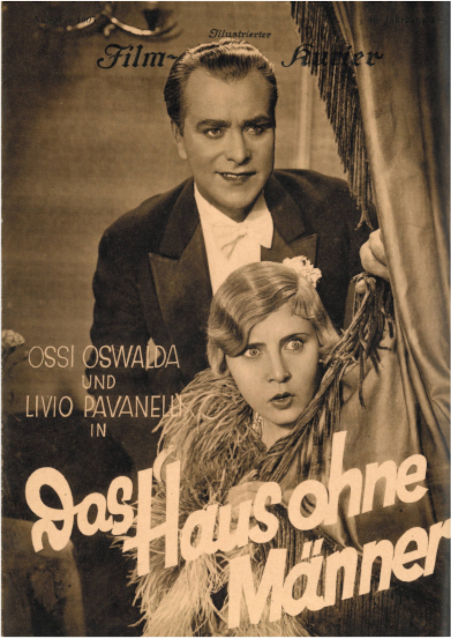 Front cover of Illustrierter Film-Kurier No. 1003 for Das Haus ohne Männer (1928)